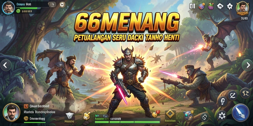 Gameplay action seru dari 66MENANG dengan pertarungan menegangkan.