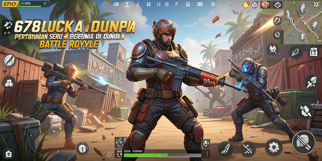 Gameplay seru di 678LUCK dengan aksi Battle Royale yang mendebarkan.
