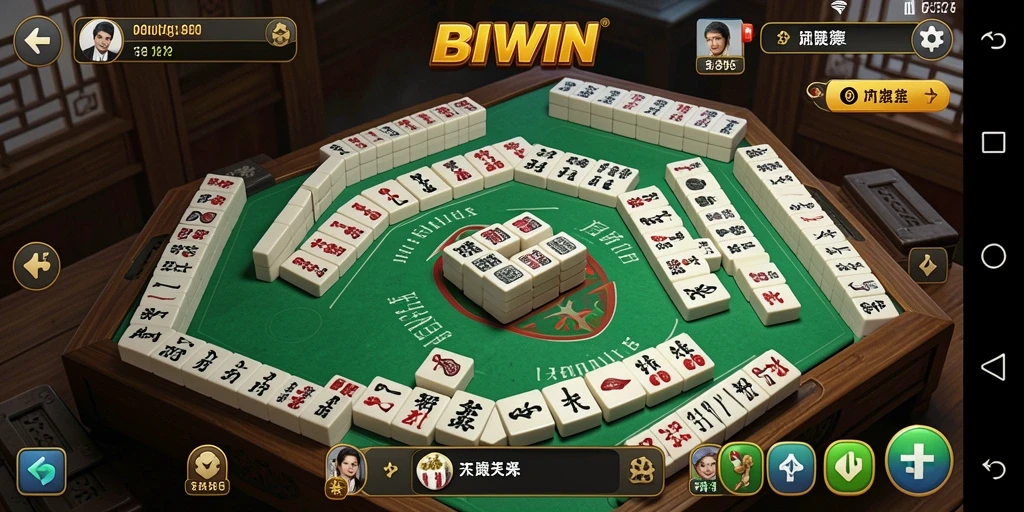 Gameplay BIWIN yang seru dengan papan Mahjong menarik.