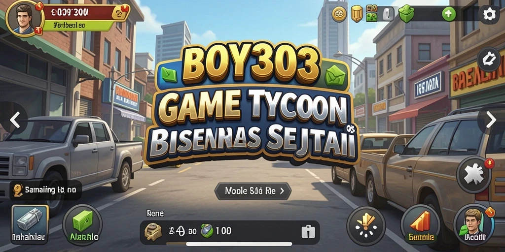 Tangkapan layar utama BOY303 menampilkan kompleksitas gameplay Tycoon yang menarik.