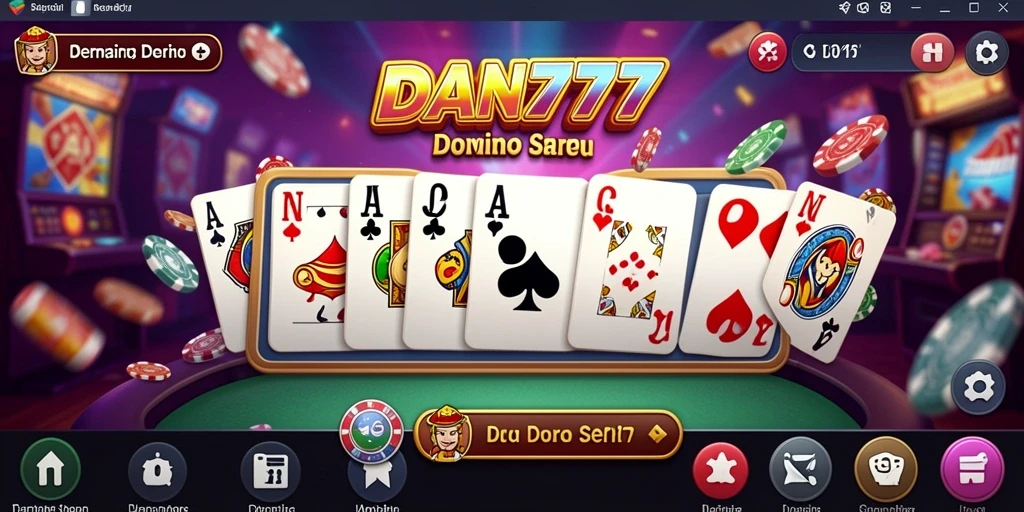 Tampilan gameplay seru DAN777 dalam permainan Domino.