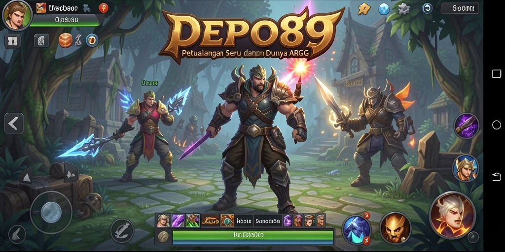 Tampilan gameplay DEPO89 dengan pertarungan seru di dunia ARPG.