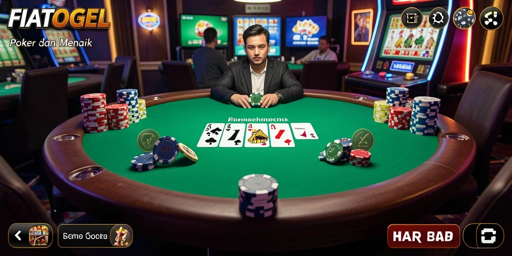 Tampilan menawan dalam permainan Poker FIATOGEL.