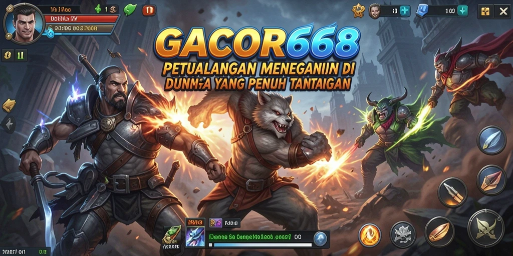 Gameplay seru dan menegangkan dalam GACOR668.