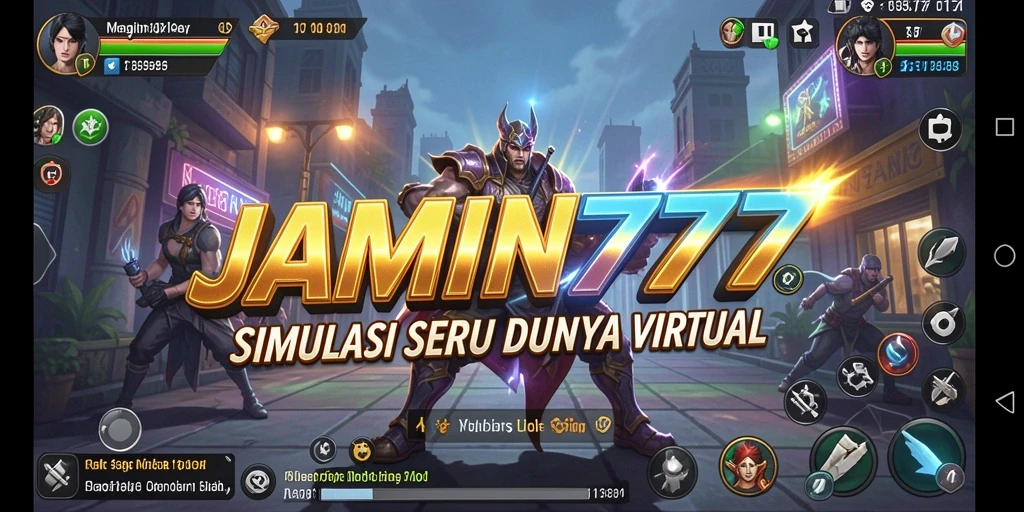 Tampilan menarik dalam gameplay simulator dunia virtual.