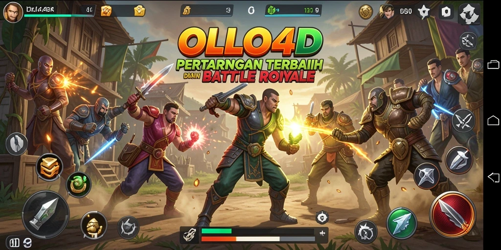 Tangkap momen intens dalam pertempuran Battle Royale OLLO4D.