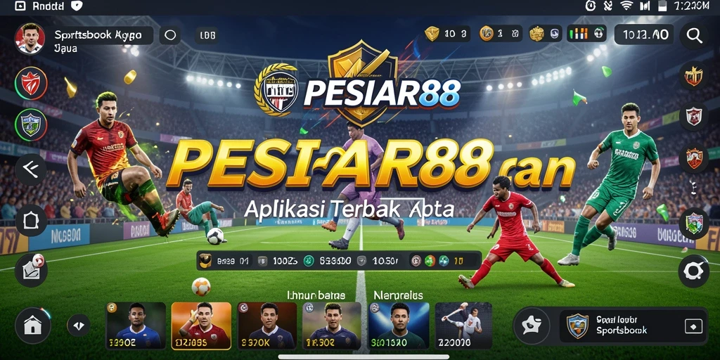 Tampilan antarmuka aplikasi PESIAR88 yang menarik dan interaktif.