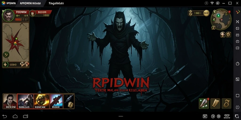 Tampilan gameplay <strong>RPIDWIN</strong> yang menakutkan dan mencekam.