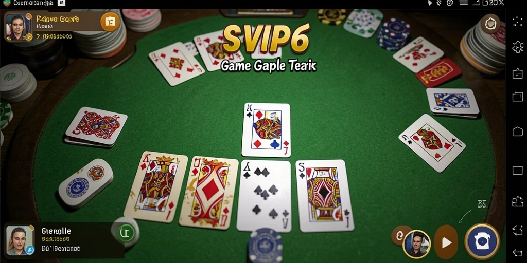 Screenshot gameplay SVIP6 yang menampilkan keseruan bermain Gaple.
