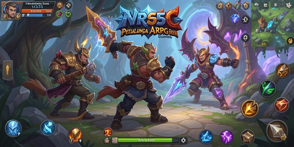 Tampilan gameplay VC55 dengan aksi pertarungan seru dan grafis menawan.