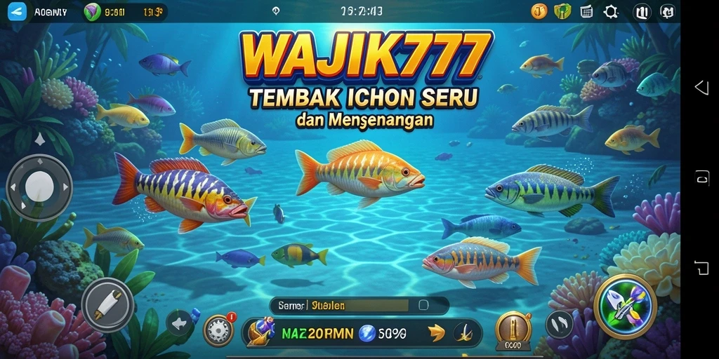 Tampilan gameplay seru dalam game Tembak Ikan WAJIK777.